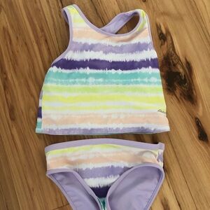 Eddie Bauer Pastel Stripe Tankini Set in Lavender, Yellow, Mint